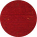 Sideview of Contemporary Red Modern Rug, con167