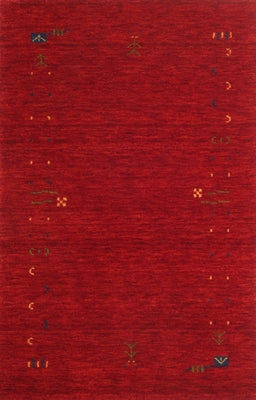 Machine Washable Contemporary Red Rug, wshcon167