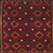 Square Contemporary Red Oriental Rug, con1680