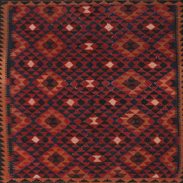 Sideview of Machine Washable Contemporary Tomato Red Rug, wshcon1680