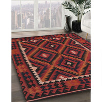 Contemporary Reddish Brown Oriental Rug, con1681