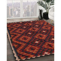 Contemporary Reddish Brown Oriental Rug, con1684