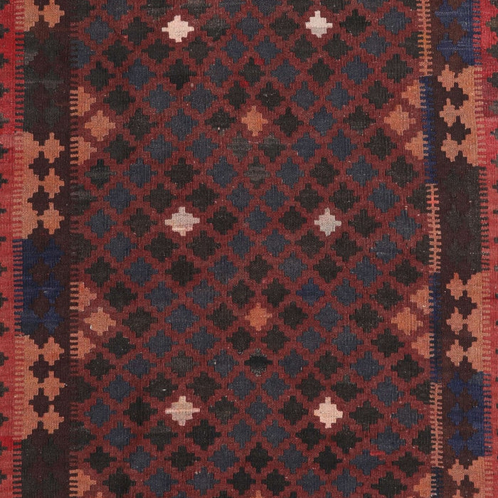 Contemporary Reddish Brown Southwestern Rug, con1685