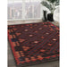 Machine Washable Contemporary Sepia Brown Rug in a Family Room, wshcon1685