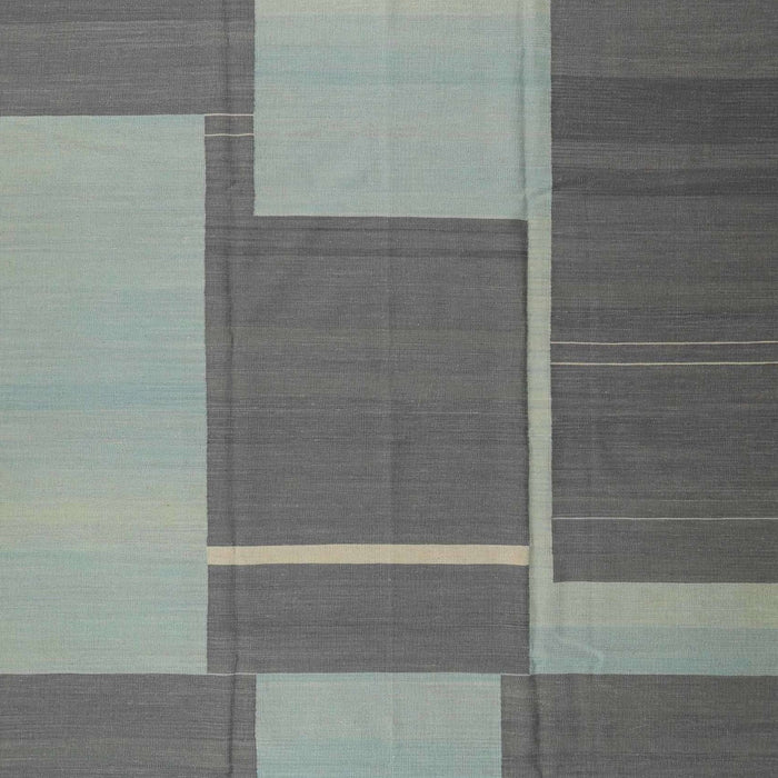 Machine Washable Contemporary Carbon Gray Rug, wshcon1687