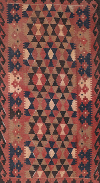 Machine Washable Contemporary Saffron Red Rug, wshcon1688