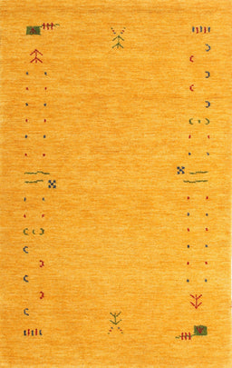 Contemporary Dark Orange Modern Rug, con168