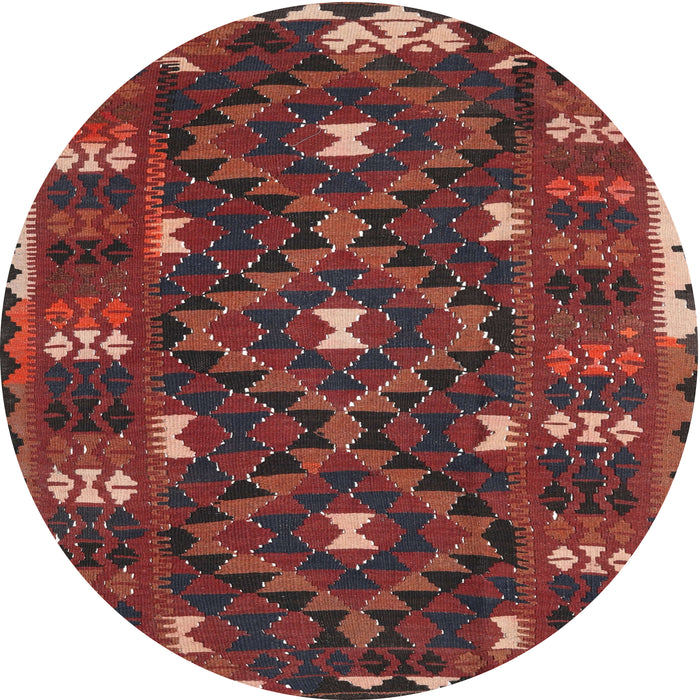 Square Machine Washable Contemporary Chestnut Brown Rug, wshcon1690