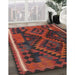 Machine Washable Contemporary Chestnut Brown Rug in a Family Room, wshcon1691