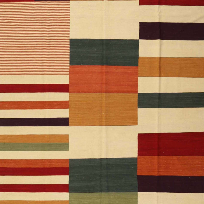 Contemporary Red Modern Rug, con1692