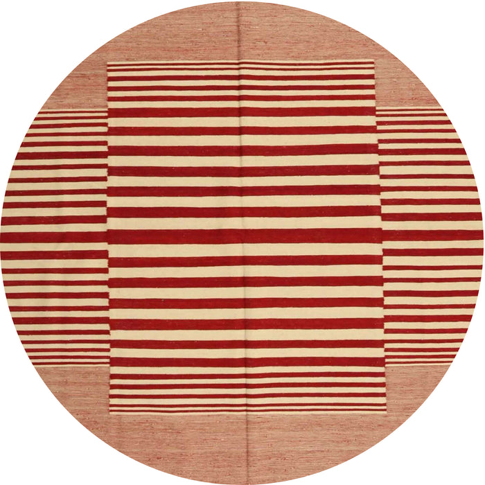 Sideview of Contemporary Red Modern Rug, con1695
