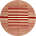 Sideview of Contemporary Red Modern Rug, con1695