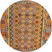 Square Machine Washable Contemporary Mahogany Brown Rug, wshcon1696