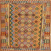 Sideview of Machine Washable Contemporary Mahogany Brown Rug, wshcon1696