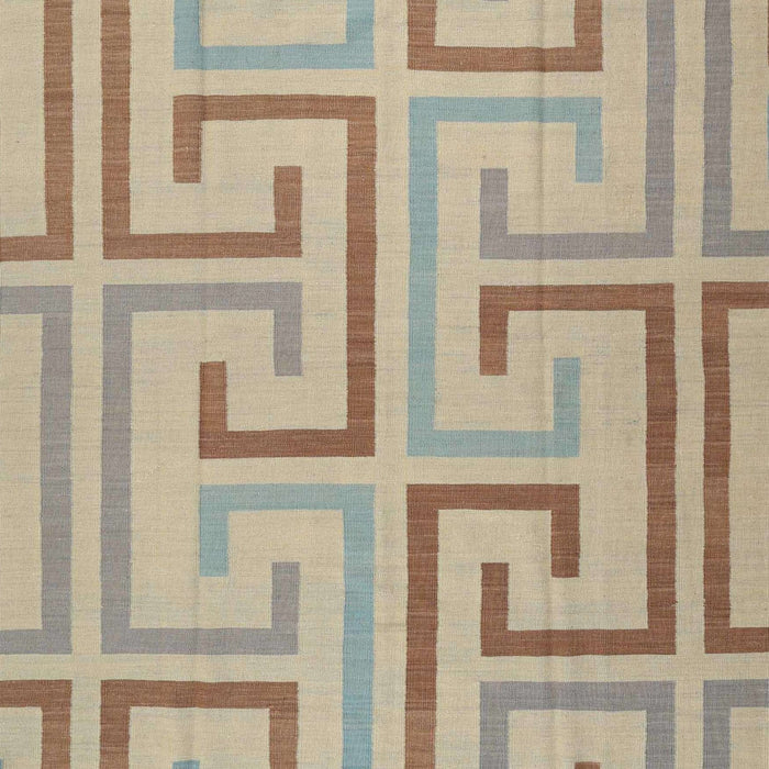 Contemporary Dark Almond Brown Modern Rug, con1698