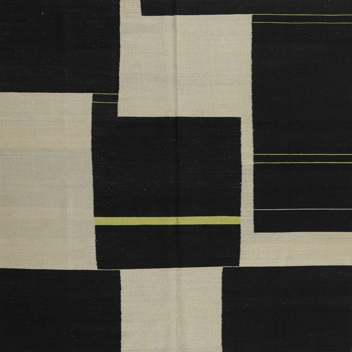 Square Contemporary Khaki Green Modern Rug, con1699