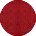 Sideview of Contemporary Red Modern Rug, con169