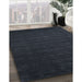 Contemporary Dark Slate Gray Green Modern Rug in Family Room, con16