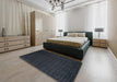 Machine Washable Contemporary Dark Slate Gray Green Rug in a Bedroom, wshcon16