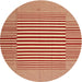 Sideview of Contemporary Red Modern Rug, con1700