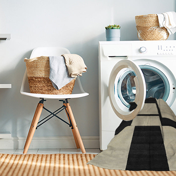 Machine Washable Contemporary Light French Beige Brown Rug in a Washing Machine, wshcon1703