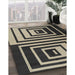 Contemporary Light French Beige Brown Modern Rug in Family Room, con1704