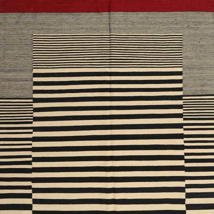 Square Contemporary Mid Gray Modern Rug, con1705