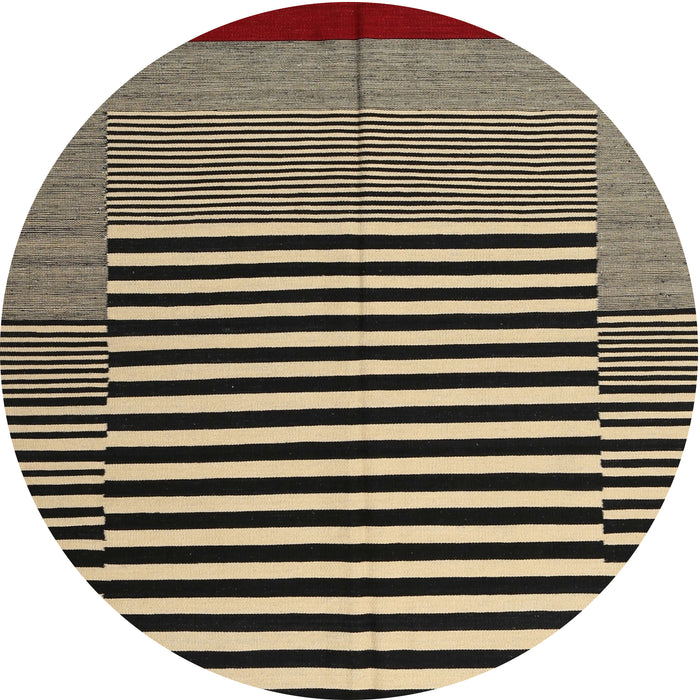 Sideview of Contemporary Mid Gray Modern Rug, con1705