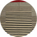 Sideview of Contemporary Mid Gray Modern Rug, con1705