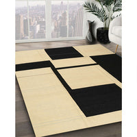 Contemporary Mocha Brown Modern Rug, con1707