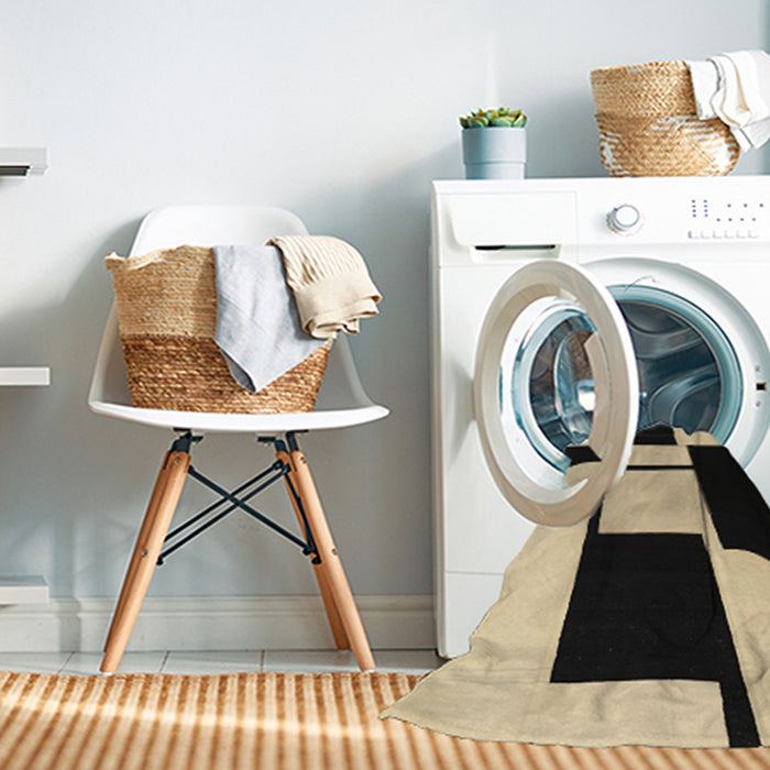 Machine Washable Contemporary Mocha Brown Rug in a Washing Machine, wshcon1707