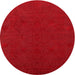 Sideview of Contemporary Red Modern Rug, con170