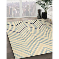 Contemporary Dark Gray Modern Rug, con1710