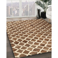 Contemporary Saddle Brown Modern Rug, con1711