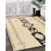 Machine Washable Contemporary Khaki Gold Rug in a Family Room, wshcon1712