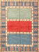 Contemporary Cherry Red Southwestern Rug, con1714