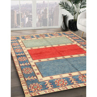 Contemporary Cherry Red Southwestern Rug, con1714