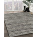 Machine Washable Contemporary Dark Gray Rug in a Family Room, wshcon1715