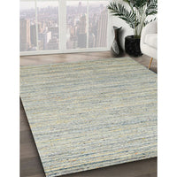 Contemporary Pale Silver Gray Modern Rug, con1716