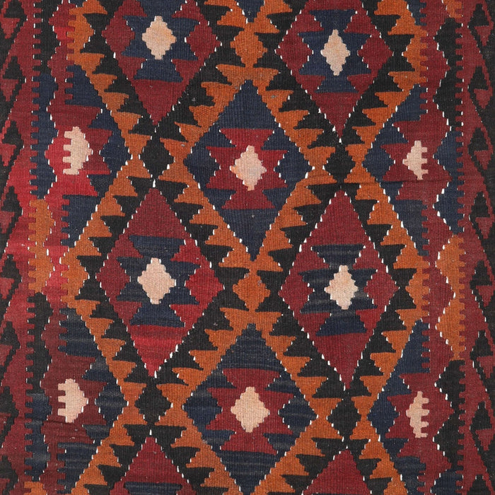 Contemporary Saffron Red Oriental Rug, con1717