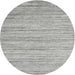 Square Machine Washable Contemporary Pale Silver Gray Rug, wshcon1718