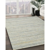 Contemporary Pale Silver Gray Modern Rug, con1719