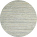 Sideview of Contemporary Pale Silver Gray Modern Rug, con1719