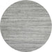 Square Machine Washable Contemporary Grey Gray Rug, wshcon1720