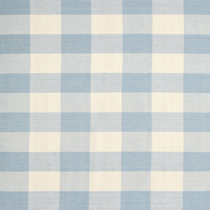 Square Contemporary Light Steel Blue Checkered Rug, con1723