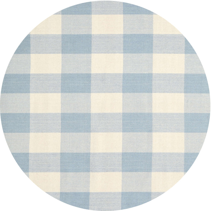Square Machine Washable Contemporary Light Steel Blue Rug, wshcon1723