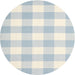 Sideview of Contemporary Light Steel Blue Checkered Rug, con1723