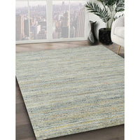 Contemporary Pale Silver Gray Modern Rug, con1724