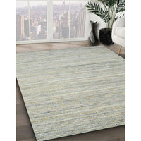 Contemporary Pale Silver Gray Modern Rug, con1725