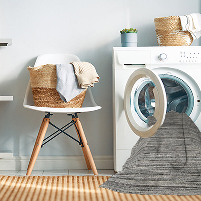 Machine Washable Contemporary Dark Gray Rug in a Washing Machine, wshcon1728